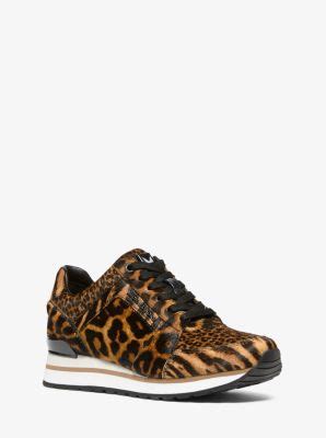 michael kors billie animal print calf hair trainer|Billie Animal Print Calf Hair and Leather Trainer .